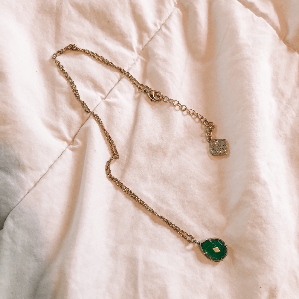 Kendra Scott Emerald Necklace